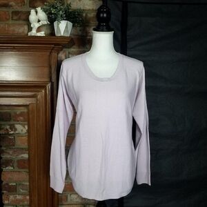 French Connection Lavender Long Sleeve Sweater Size Medium